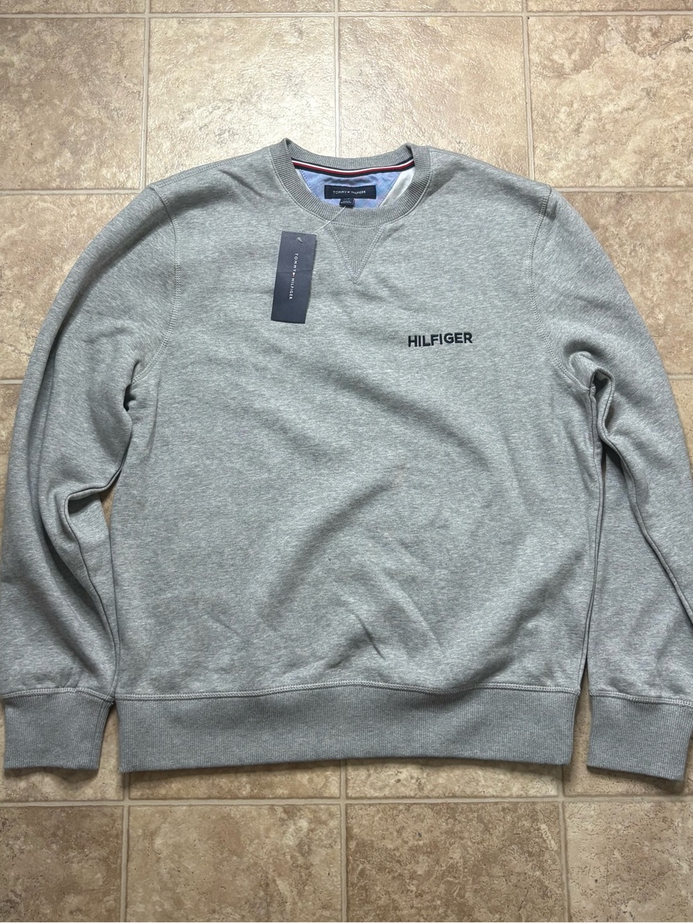 Tommy Hilfiger Light Gray Crewneck Sweatshirt